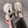 Small Man Heightened Thick-soled Non-slip Lightweight Slippers 2025 Summer Wear Cute Hello Kitty Hole Shoes Women