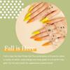MAYJAM 6Pcs Fall Winter Gel Nail Polish Set Soak Off UV Nail Lamp Yellow Orange Brown Gray Gel Polish Weekend Getaway Nail Gel Manicure Kit