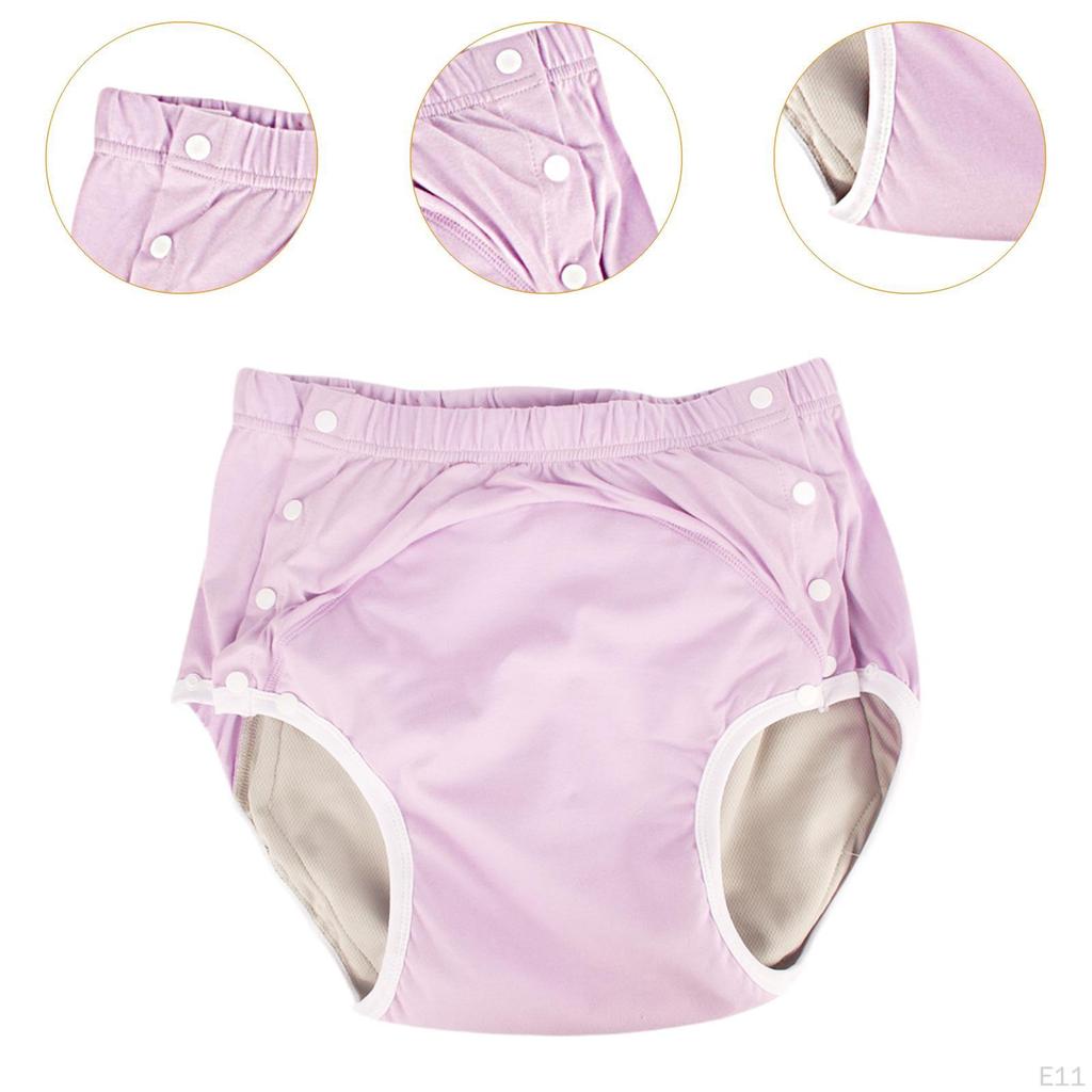 Adult Incontinence Cover Pants, Washable Diaper Underwear, Short Pants for Women And Men, Elderly