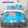 KDB Pass Master Bedding Quilt Set Quilt Cover Pillowcase Home Decoration Birthday Gift (1 * Duvet Cover + 2 * Pillowcase, Without Core)
