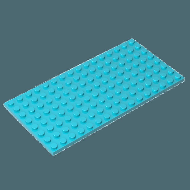 50g Small Particle Building Blocks: 8x16 Thin Plate Brick Accessories