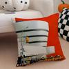 Trend Magazine N-New Yorker Cushion Cover Linen Pillow Case Soft Breathable Protective Couch Room Decoration