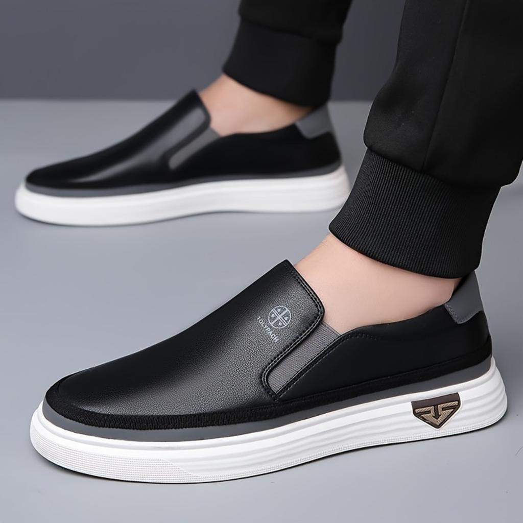 ZAPATOS MOCASINES DE MODA PARA HOMBRE - Parte Superior Suave, Suela de Goma Antideslizante, Adecuados para Uso Casual, Zapatos de Vacaciones, Zapatos Formales