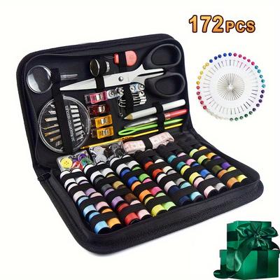 Set cutie de cusut de 172 de piese Pânză cusută manual Multifuncțional Convenabil Set geantă de cusut