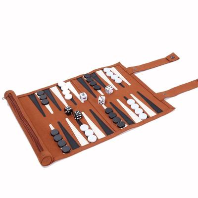 Set Portabil de Table Rulabil Joc de Societate Clasic Microfibră și Piele PU Joc de Societate Clasic Șah Table Joc de Societate