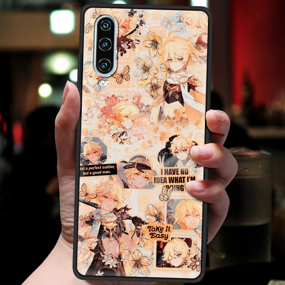 Genshin Impact Phone Case For Huawei P30 Lite P50 Pro P20 P40 Lite E P Smart Z 2021 Y6 Y7 Y9 2019 Y6p Y9s Y7a Silicone Cover