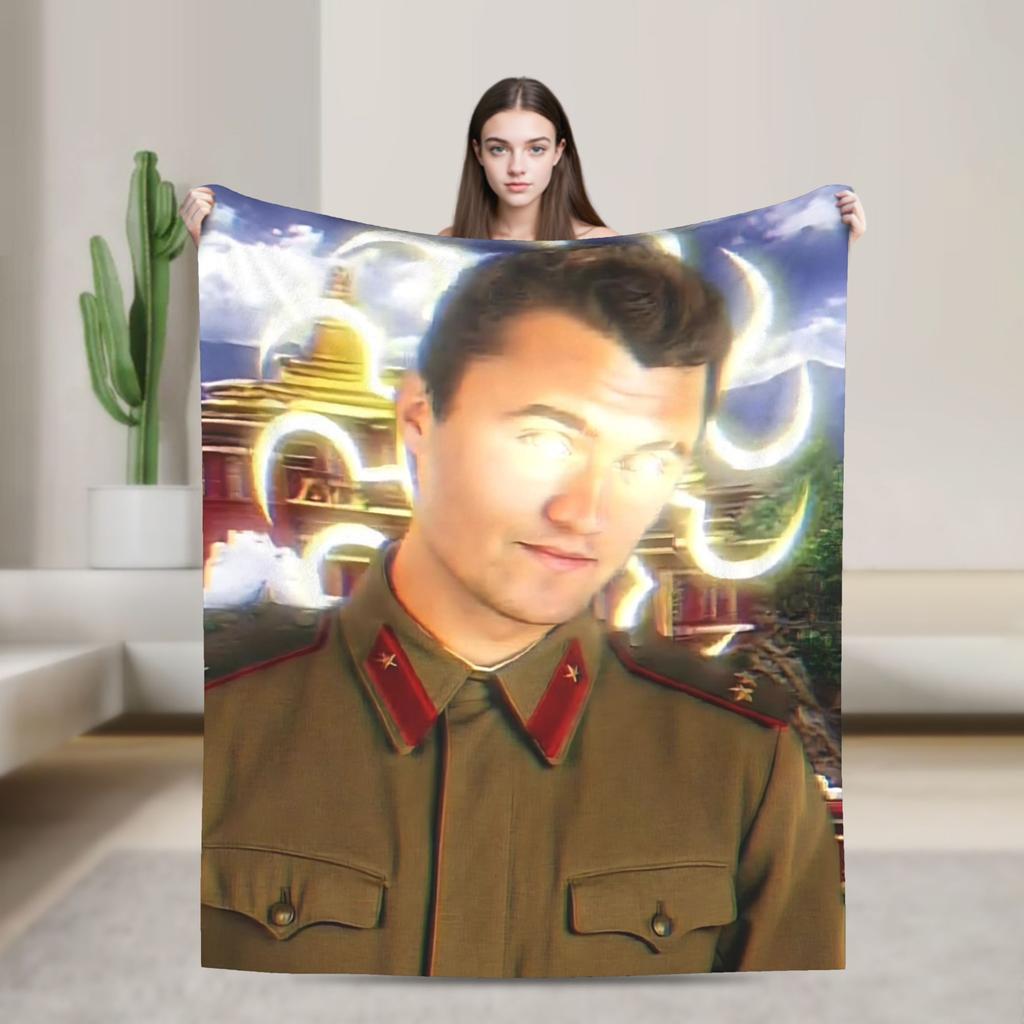 Charlie Kirk Throw Blanket for Couch Soft Fuzzy Plush Blanket 50x60 Inches Multiple Sizes Bedspread for All Seasons