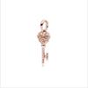 Rose Gold Series Firefly, Key Pendant Bead Component Bead Component Ideal Designed For European Authentic Original Bracelet High Quality Fine Jewelry