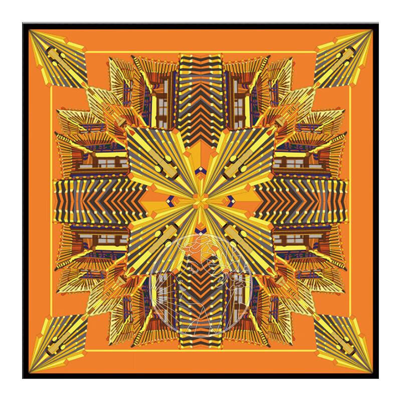 aurora 100% Mulberry Silk Square Scarf