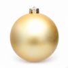 Ball Ornament with Metal Cap Matte Ornaments Hanging Loop Spherical Christmas Tree for
