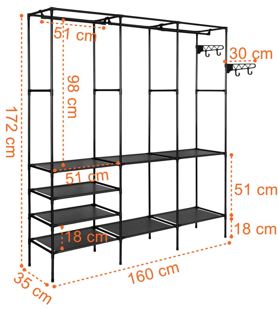 Garderobekast Syntia Z 8 Met Planken