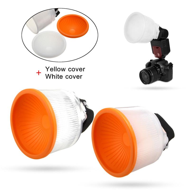 Buy Universal Cloud Lambency Flash Diffuser White Dome Cover Set and