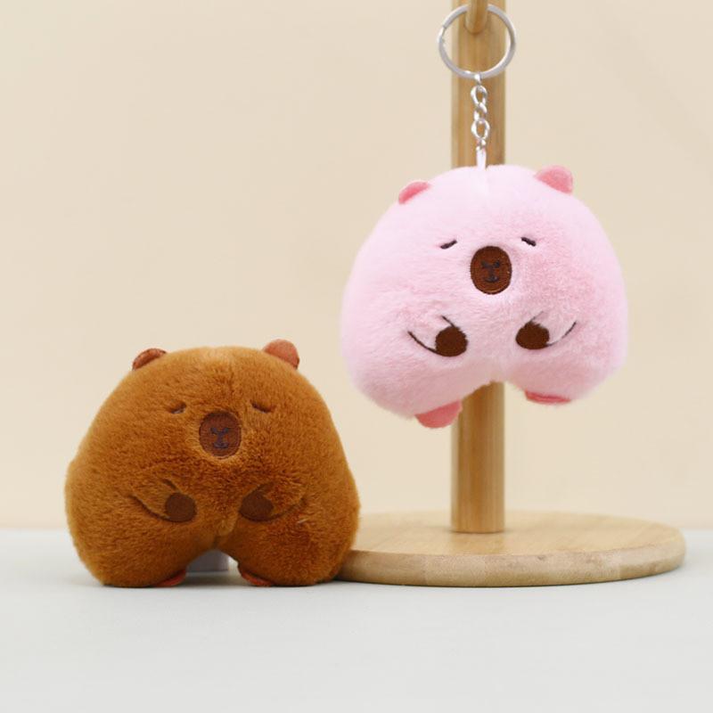 Adorable Capybara Plush Toy Keychain Cute Animal Figure Bag Accessory For Kids And Adults