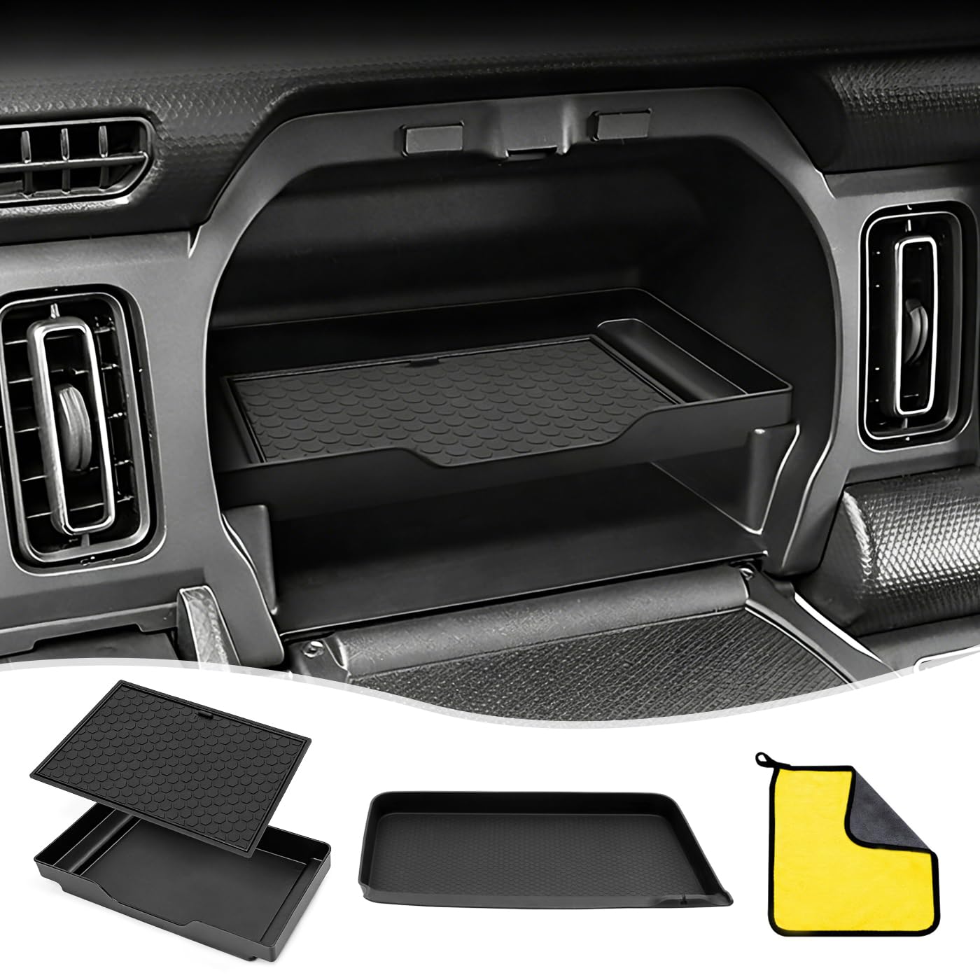 LunarCorky Passenger Glove Box Passenger Tray for the New Hustler Includes Scratch and Scratch Hustler Hustler Hybrid X Hybrid X Storage Divider in