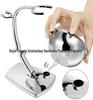 Men's Manual Shaving Set with Razor, Badger Hair Brush, Bowl & Stand