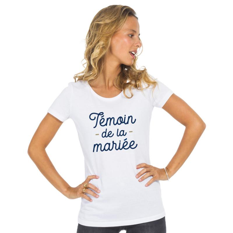 T-shirt Femme - TÉMOIN DE LA MARIÉE 2 S bianco