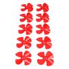 10Pcs 60mm 4 Blades Propeller Plastic Turning Boat Propellers Accessories with 2mm Hole