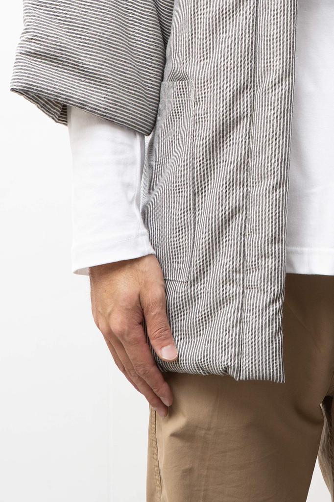 Watanosato Cotton Hanten for Twill Hickory Pattern Men, Weave,