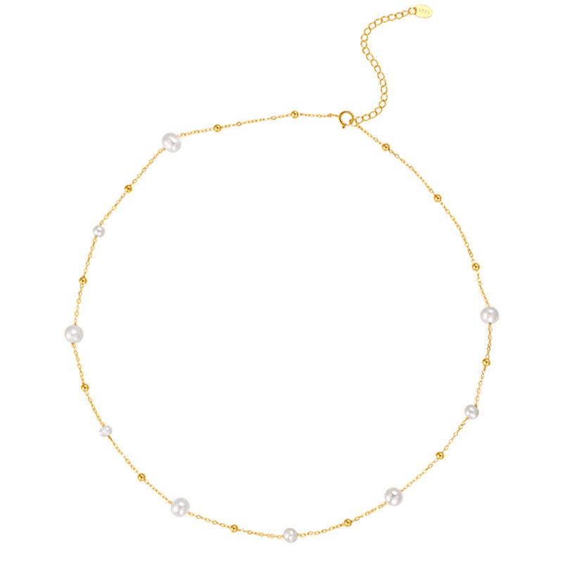 Women s Summer Light Luxury Niche Starry Sky Necklace baby s breath