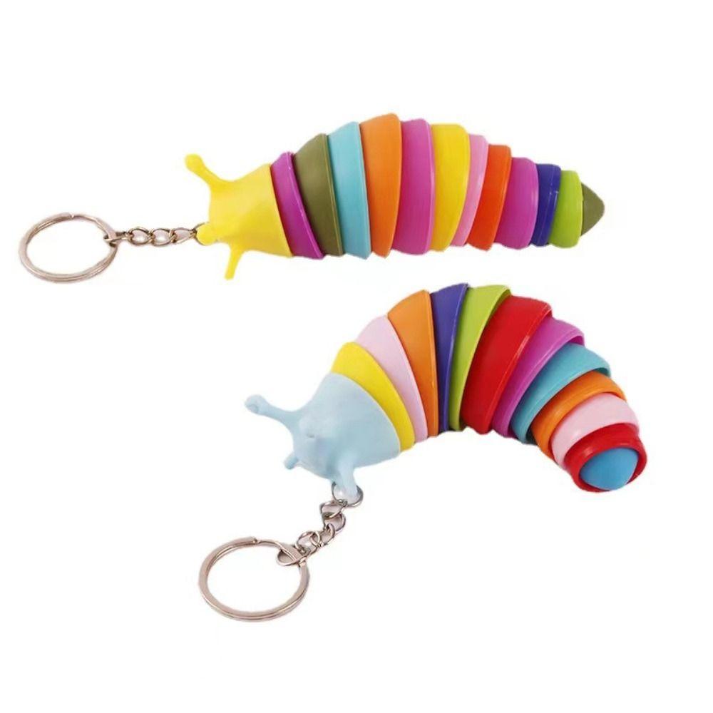 Key Accessories Finger Slug Snail Caterpillar Caterpillar Keychain Key Chain Caterpillar Keyring
