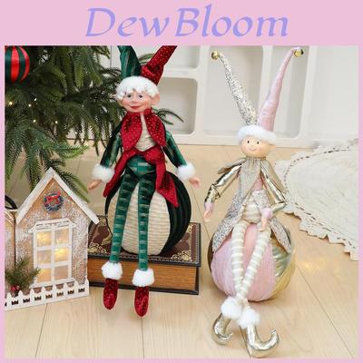 Christmas Elf Decor Plush Fabric Ornaments For Holiday Tree And Hotel Window Display