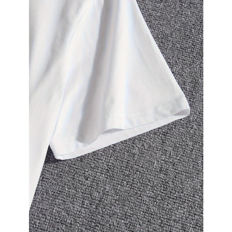 Taglie Europee T-shirt da Uomo Grafica a Maniche Corte