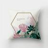 Fresh Summer Leaves Tropical Plants Square Cushion Cover Home Living Room Sofa Bedroom Decoration Pillow Cover