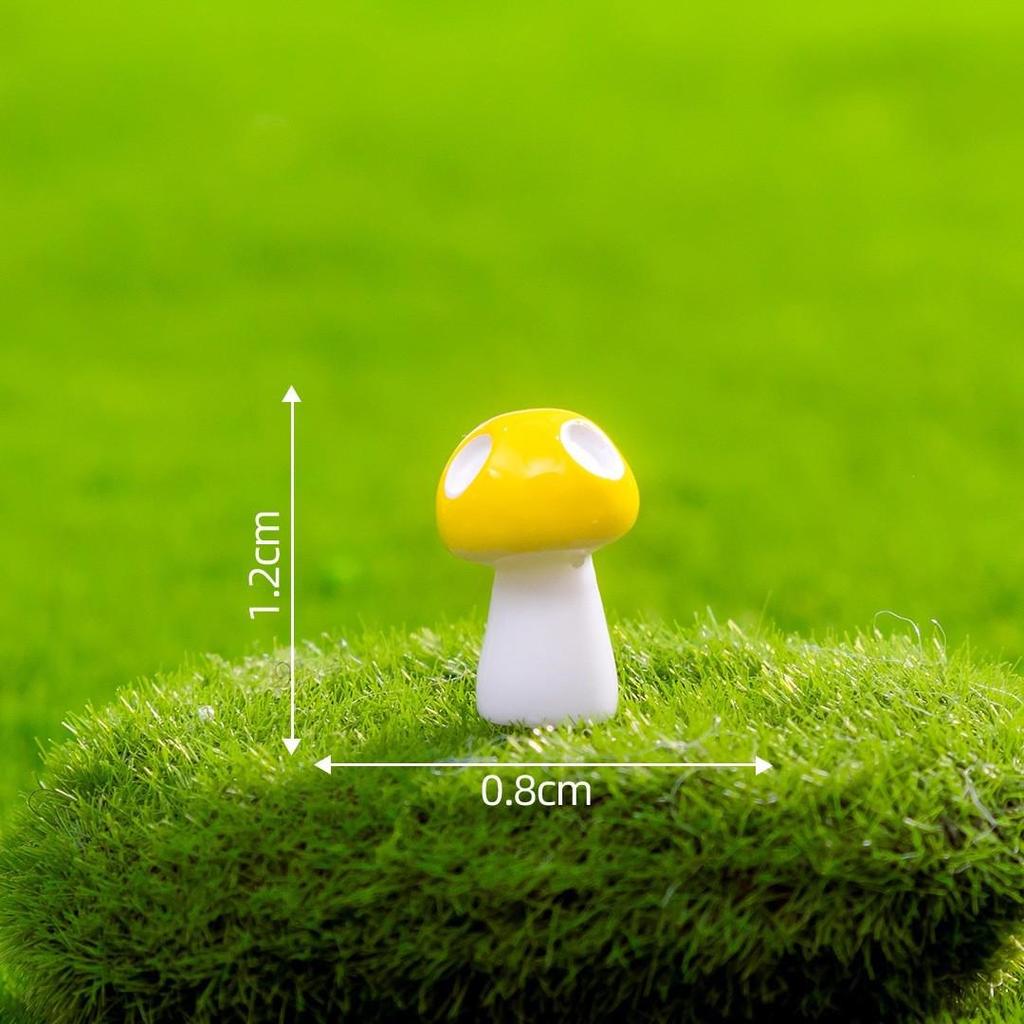 Creative Micro Landscape Colored Mushroom Ornaments for DIY Gardening