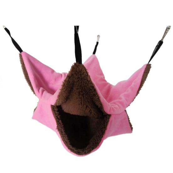 Double Layer Small Pet Hamster Cage Hammock Sleeping Bag House Swing Hanging Bed