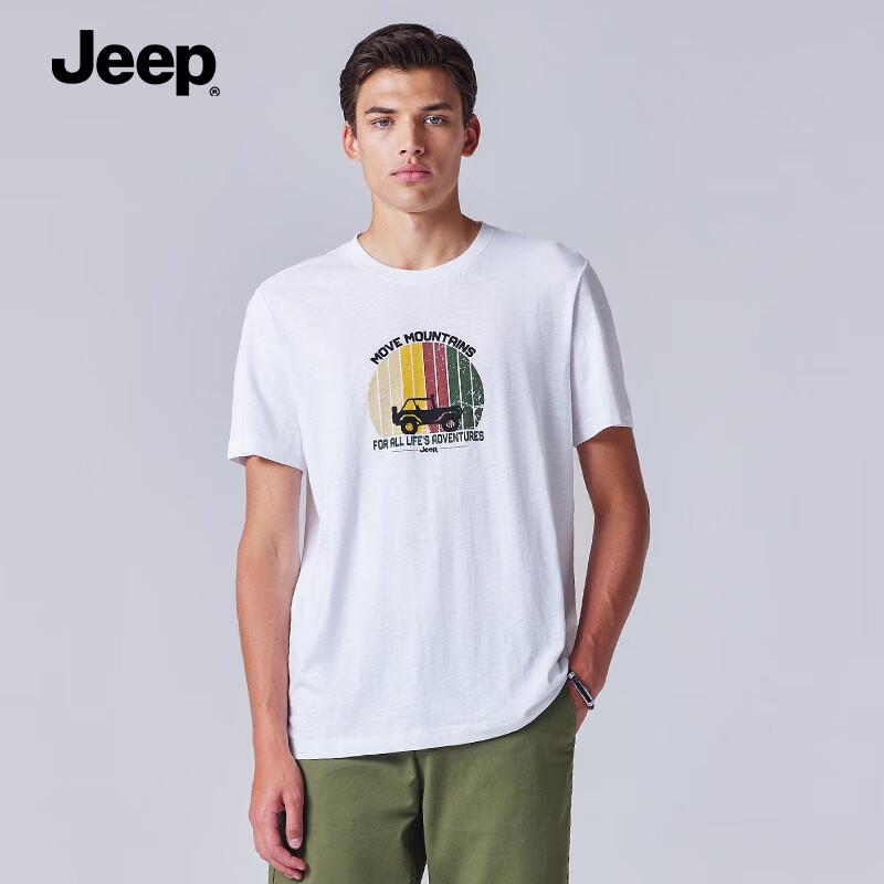 Jeep Men s Round Neck Short Sleeve Printed T-Shirt P232MKT024 XL