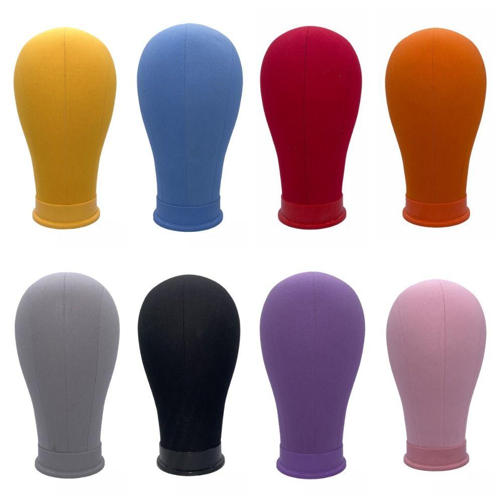 

Canvas Wig Stand Holder Colorful Mannequin Wig Head for Lace Wigs Making Block Wig Head Salon фиолетовый