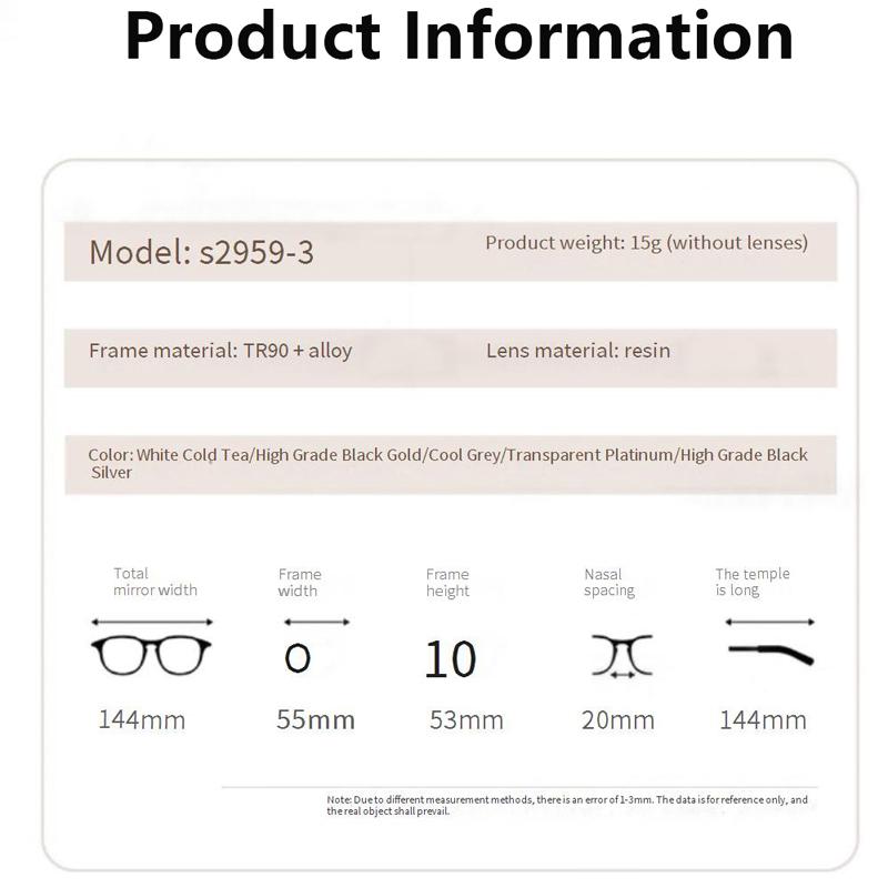 Polygon Ultra-light Matte Makeup-free Whitening Large-frame Anti-blue-light Eyeglass Myopia Glasses Frame MH9054