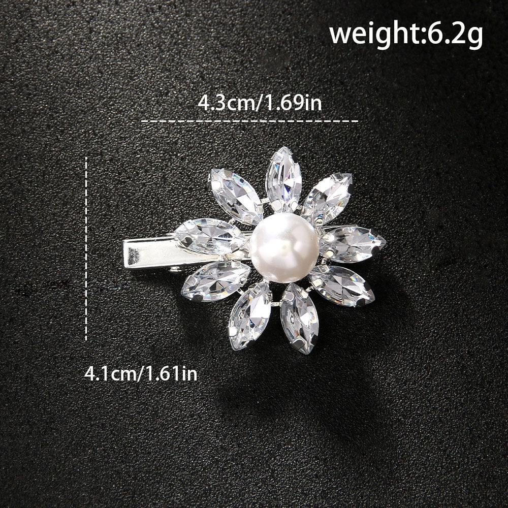 

Расческа для волос Подсолнух Принцесса Элегантная Плетёная заколка для волос Модный Универсальный аксессуар для волос Расческа для волосМакияж silver Flower Pearl Hair