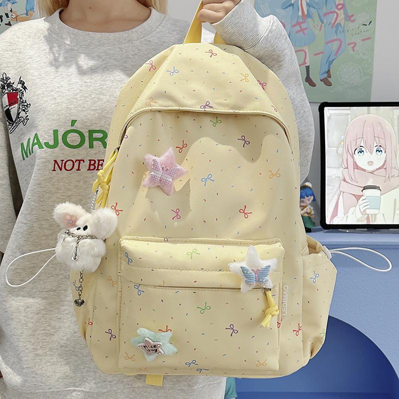 Schoolbag1011 New Japanese Small Fresh Backpack Korean Version Ins Style Schoolbag Female Cute Student Lightweight Versatile Backpack