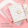 Liebesschloss B6 Tagebuch-Notizbuch im koreanischen Stil mit Schloss