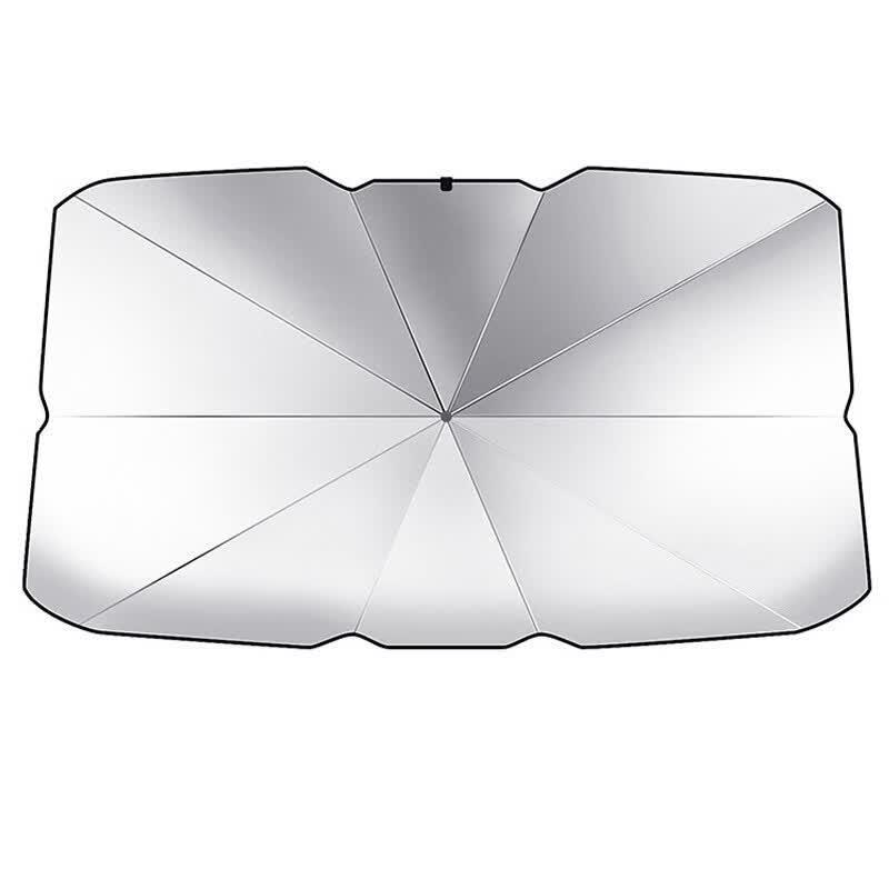 Ronglv Retractable Titanium Silver Car Windshield Sunshade
