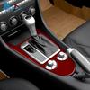 Naklejka z prawdziwego miękkiego włókna węglowego na wykończenie dla Mercedes Benz SLK R171 2004 2005 2006 2007 2008 2009 2010 Samochodowy Centralny Panel Sterowania Zmiana Biegów