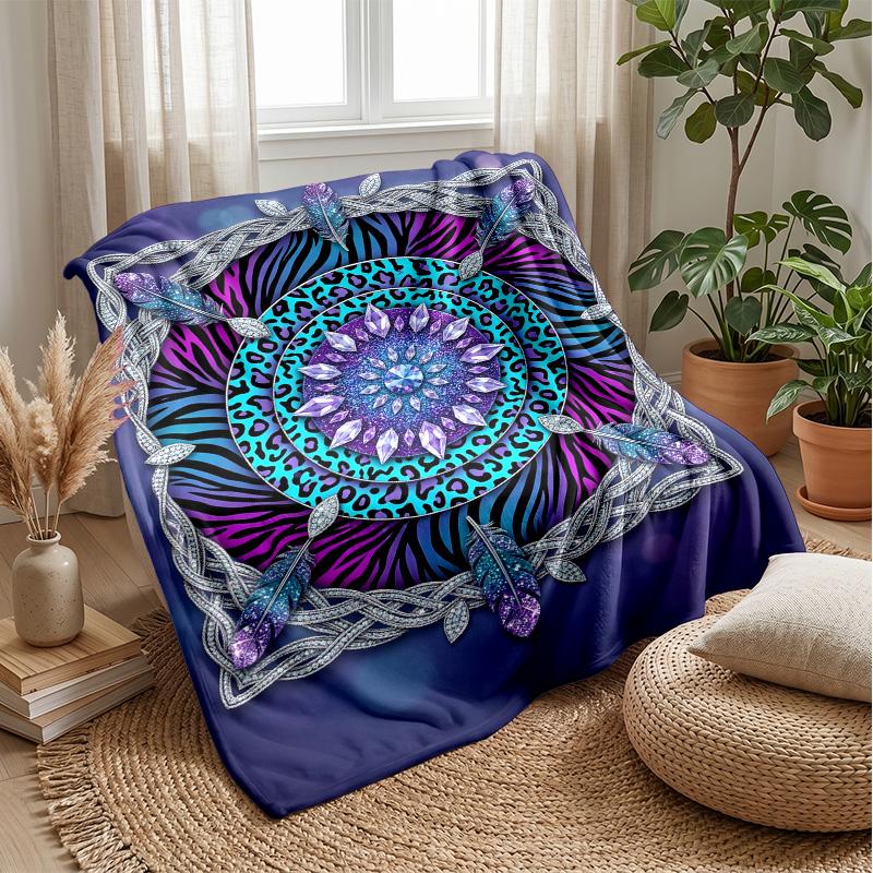 Tropical Floral Paradise 1 Theme Blanket Lightweight Warm Flannel Blanket Decorative Throw Blanket for Home Decoration