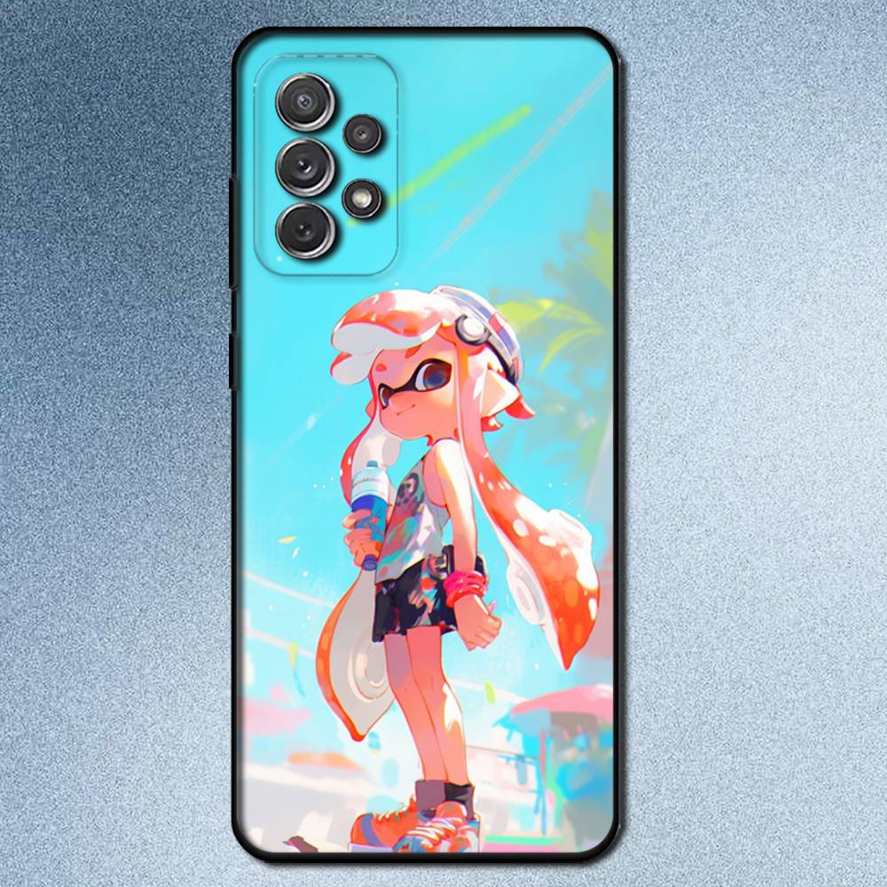 Game Splatoon Phone Case For Samsung S25,S24,S21,S22,S23,S30,Ultra,S20,Plus,Fe,Lite,Note,10,9,5G Black Cover