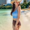 Factory Korean Version Women's Swimsuit Skirt Split Ins Hot Spring Vacation Sexy High Waist Slim Swimsuit