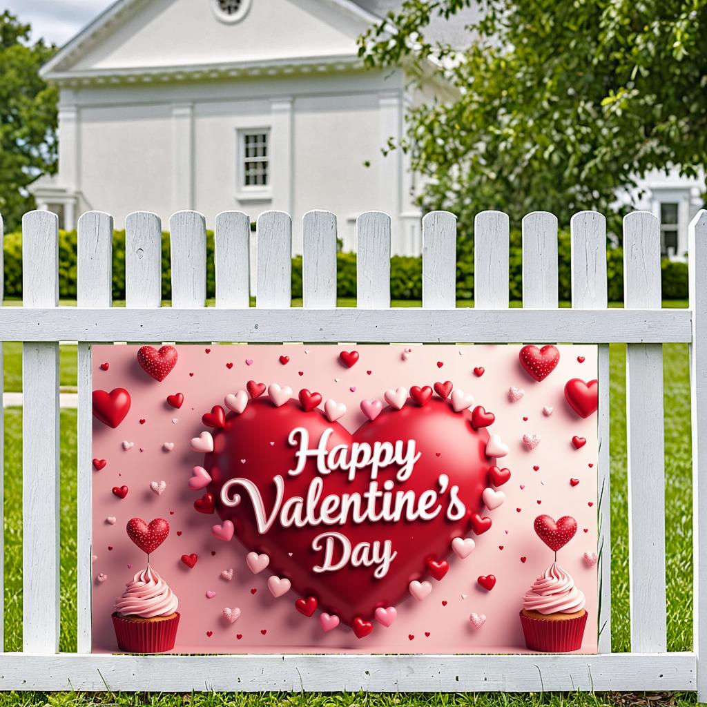 Decorative Banner Decoration Backdrop For Gatherings Valentine's Day Events Party