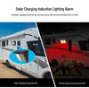 Solar Alarm Wall Light with Sound, Infrared Motion Sensor for RV, Camping, Courtyard, or Front Door Lighting
