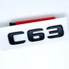 Letters Numbers Emblem C63 C63s V8Biturbo for Mercedes Benz AMG Car Fender Trunk Rear C205 S205 W205 Logo Sticker RK1