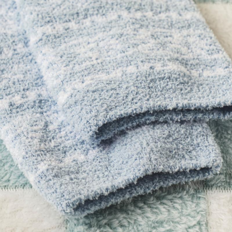 Monfoot Mens Snowflake Point Sleep Socks Blue