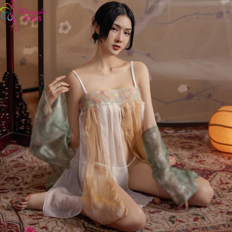 Sex underwear sexy pure desire antique uniform suit seduction passion mesh pajamas hanfu role play free