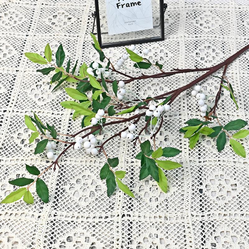 Simulation Nantian Bamboo Fruit Branch Single Simulation Flower Home Furnishing Living Room Ornament Engineering Soft Decoration Simulation Green Plan