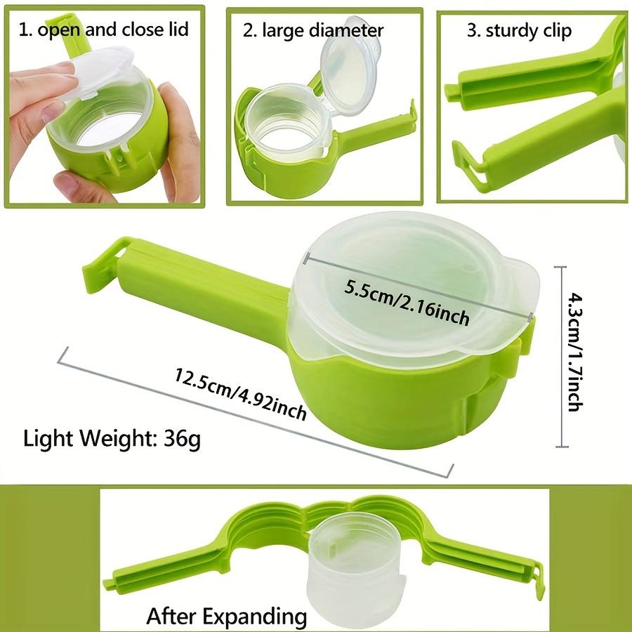 Snack Sealing Clip Fresh Keeping Sealer Clamp Plastic Food Saver Travel Kitchen Gadgets Seal Pour Food Storage Bag Cap Clip 2025