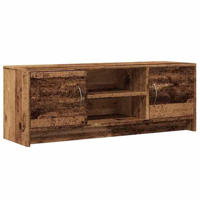 VidaXL Meuble TV vieux bois 102x30x37,5 cm bois d'ingénierie 855816