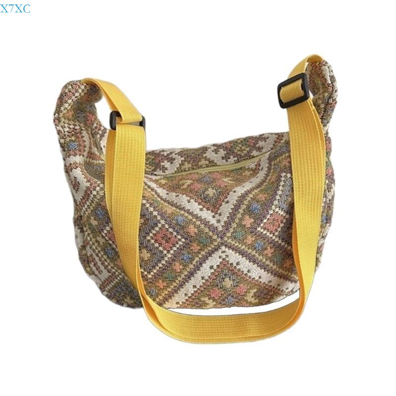 

X7XC Lightweight and Durable Ethnic Single Shoulder Bag Sling Bags for Women Without pendant жёлтый