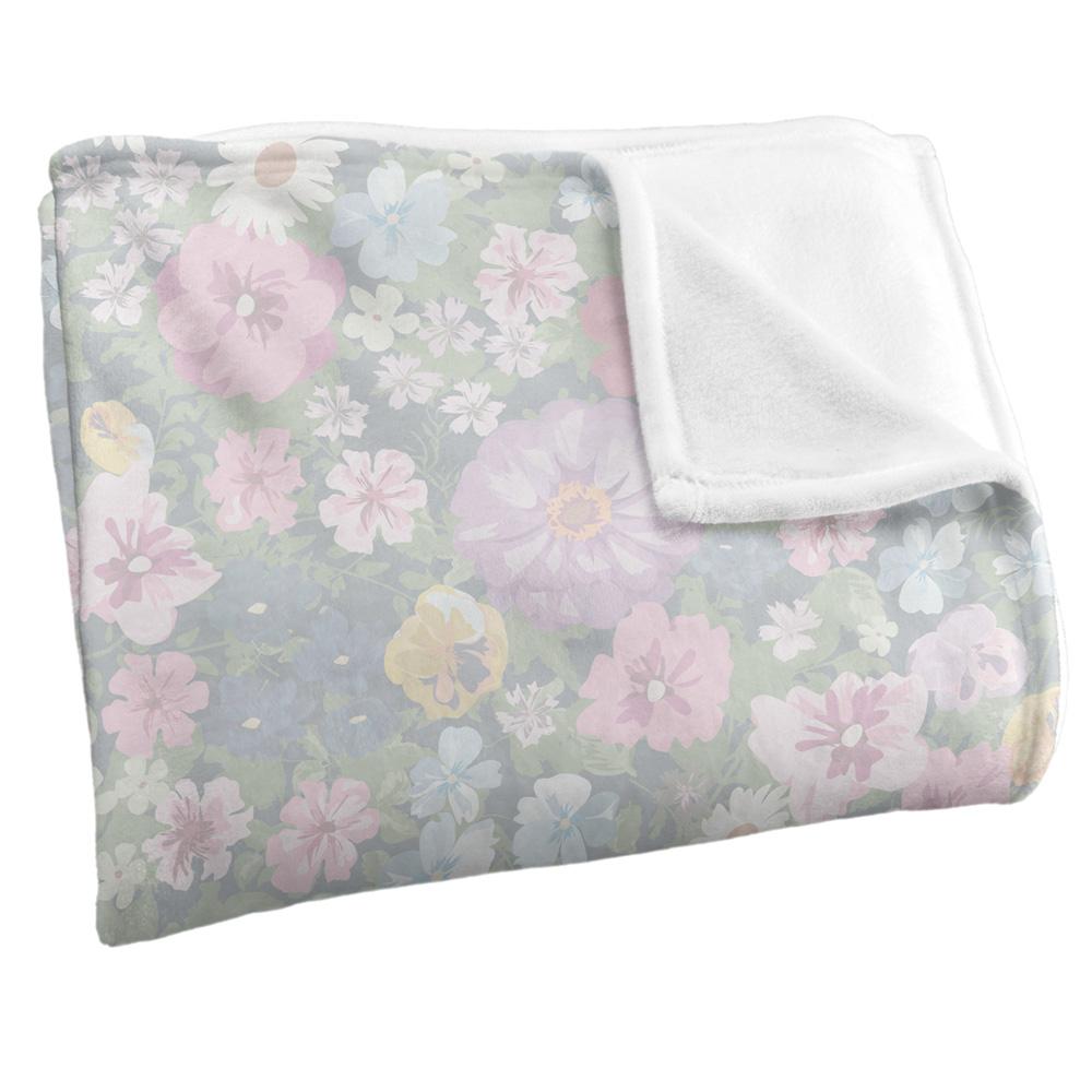 Wonder Woman Silky Floral Logo Blanket